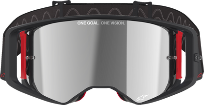 Alpinestars GOGGLES Supertech Goggle – Black and Red Frame with Silver Mirror Lens – Part 5100325 - 1434 - Kelly Motorsports