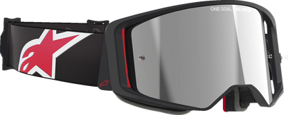 Alpinestars GOGGLES Supertech Goggle – Black and Red Frame with Silver Mirror Lens – Part 5100325 - 1434 - Kelly Motorsports
