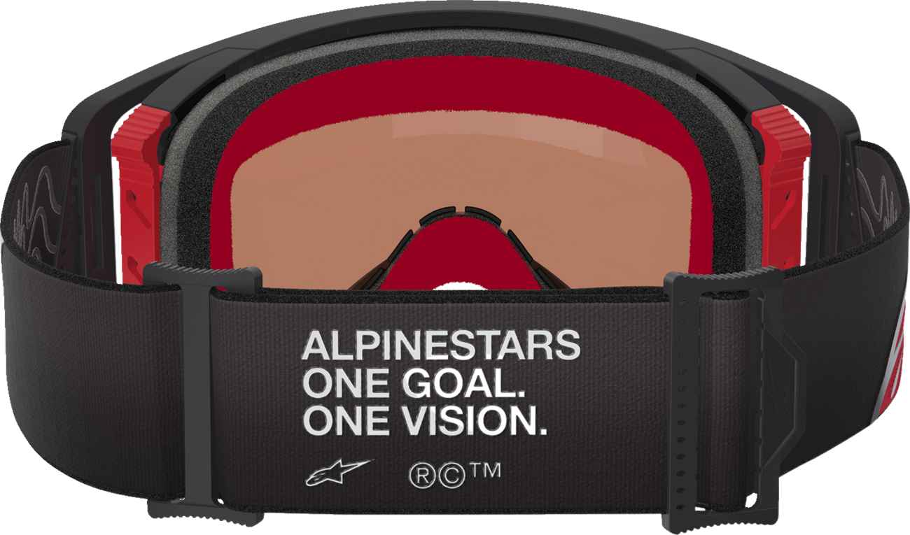 Alpinestars GOGGLES Supertech Goggle – Black and Red Frame with Silver Mirror Lens – Part 5100325 - 1434 - Kelly Motorsports