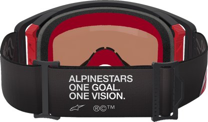 Alpinestars GOGGLES Supertech Goggle – Black and Red Frame with Silver Mirror Lens – Part 5100325 - 1434 - Kelly Motorsports