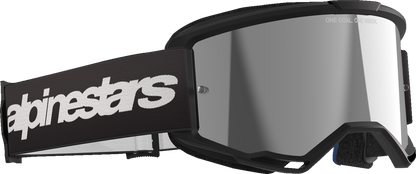 Alpinestars GOGGLES Vision 3 Wordmark Black with Silver Mirror Lens - Part 5103225 - 1456 - Kelly Motorsports