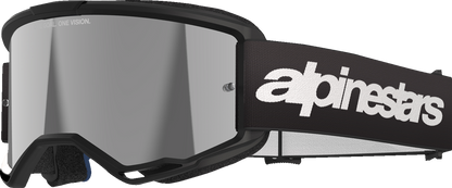 Alpinestars GOGGLES Vision 3 Wordmark Black with Silver Mirror Lens - Part 5103225 - 1456 - Kelly Motorsports