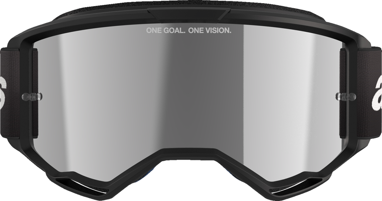Alpinestars GOGGLES Vision 3 Wordmark Black with Silver Mirror Lens - Part 5103225 - 1456 - Kelly Motorsports