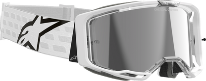 Alpinestars GOGGLES Vision 8 Goggle - White Frame with Silver Mirror Lens, Part 5101625 - 2055 - Kelly Motorsports