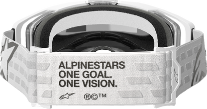 Alpinestars GOGGLES Vision 8 Goggle - White Frame with Silver Mirror Lens, Part 5101625 - 2055 - Kelly Motorsports