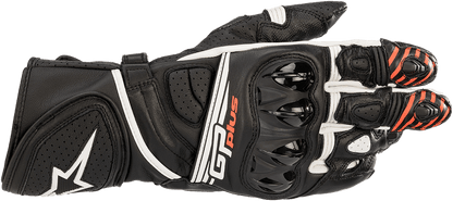 Alpinestars GP Plus R v2 Gloves - Black/White, Size 3XL - Enhanced Protection and Comfort - Kelly Motorsports