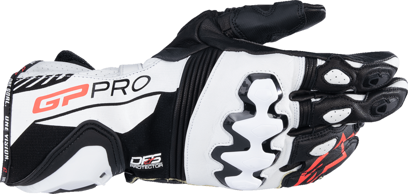 Alpinestars GP Pro R4 Gloves – Black/White, 2XL Performance Racing Gauntlet Gloves - Kelly Motorsports