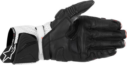 Alpinestars GP Pro R4 Racing Gloves - Black, Fluo Red & White, Size XL (Part 3556724-1321-XL) - Kelly Motorsports