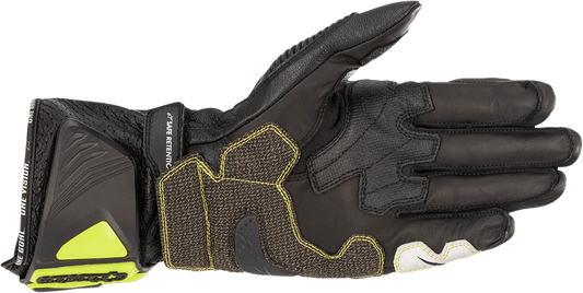 Alpinestars GP Tech v2 Gloves - Black, Fluo Yellow, White, and Fluo Red - 3XL (Part Number: 3556622-1503-3X) - Kelly Motorsports
