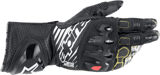 Alpinestars GP Tech v2 Gloves - Black/White, Size XL - Part Number 3556622-12-XL - Kelly Motorsports