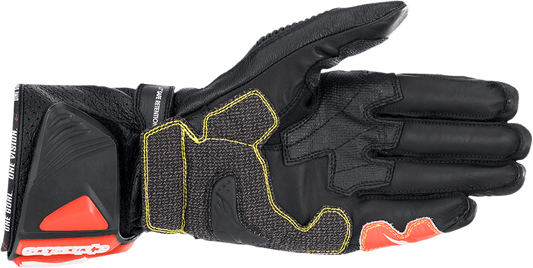 Alpinestars GP Tech v2 Gloves - Black/White/Fluo Red, Size XL (Part 3556622-1231-XL) - Kelly Motorsports