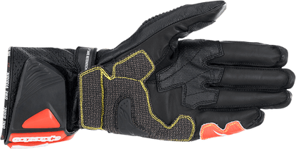 Alpinestars GP Tech v2 Gloves Small Black/White/Fluo Red - Model 3556622-1231-S - Kelly Motorsports