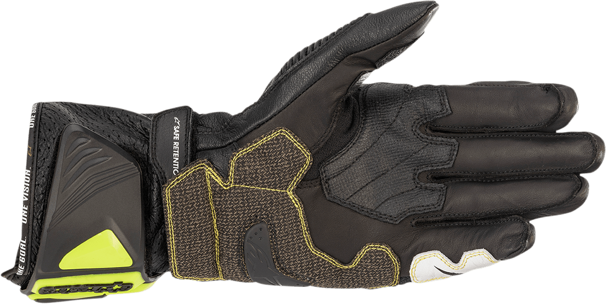 Alpinestars GP Tech V2 S Gloves - Black, Fluo Yellow, White, Fluo Red - Medium - Kelly Motorsports
