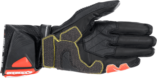 Alpinestars GP Tech V2 S Gloves - Black, White & Fluo Red - Small | Part Number 3556422-1231-S - Kelly Motorsports