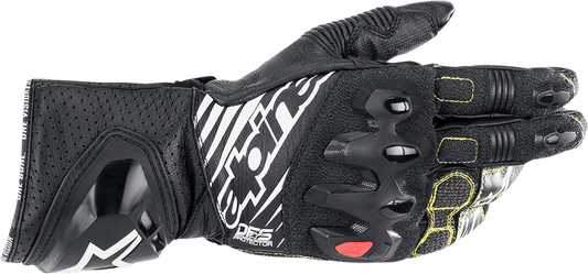 Alpinestars GP Tech V2 S Gloves Black/White XL - High-Performance Racing Gloves - Kelly Motorsports