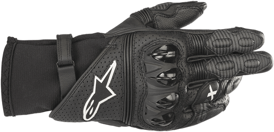 Alpinestars GPX V2 Gloves - Black, XL - Enhanced Summer Motorcycle Riding Gear - Kelly Motorsports