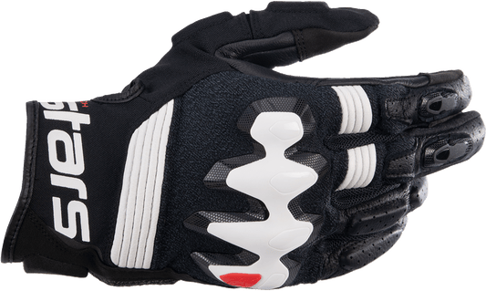 Alpinestars Halo Gloves Black/White 2XL - Part Number 3504822-12-2X - Kelly Motorsports