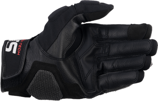 Alpinestars Halo Gloves Black/White 3XL - High-Performance Off-Road Riding Gloves - Kelly Motorsports