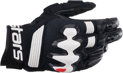 Alpinestars Halo Gloves Black/White Medium - Part Number 3504822-12-M - Kelly Motorsports
