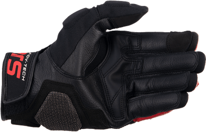 Alpinestars Halo Gloves - Black/White/Bright Red, Large (Part Number: 3504822-1304-L) - Kelly Motorsports