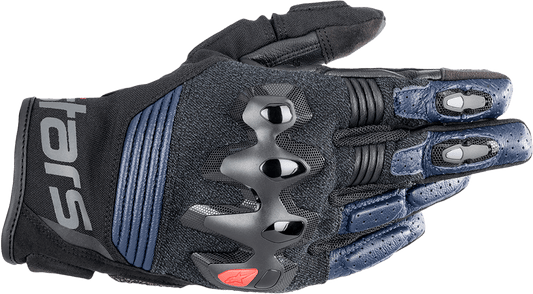 Alpinestars Halo Gloves - Dark Blue and Black, Medium (Part Number 3504822-7109-M) - Kelly Motorsports