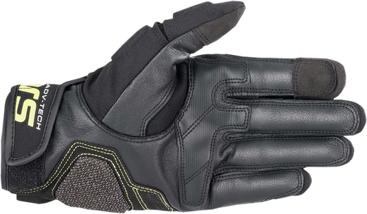 Alpinestars Halo Gloves - Forest Black and Fluo Yellow, Size XL - Part 3504822-6085 - Kelly Motorsports