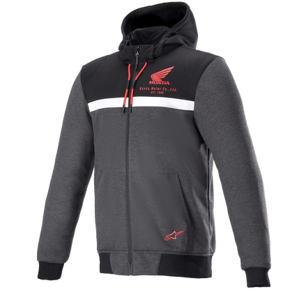 Alpinestars Honda Chrome Street Hoodie Black/Gray/Red 4201323-1908 - Kelly Motorsports