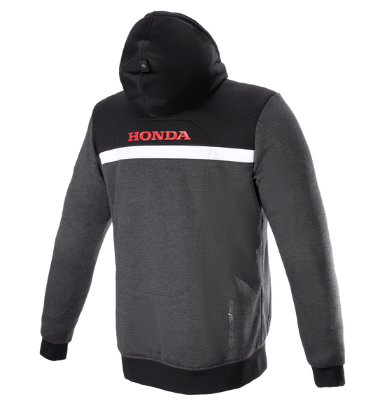 Alpinestars Honda Chrome Street Hoodie Black/Gray/Red 4201323-1908 - Kelly Motorsports