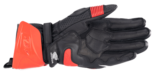 Alpinestars Honda GP Pro R3 Gloves 2XL - Black, Bright Red & Blue - Part 3556223-1317-2X - Kelly Motorsports