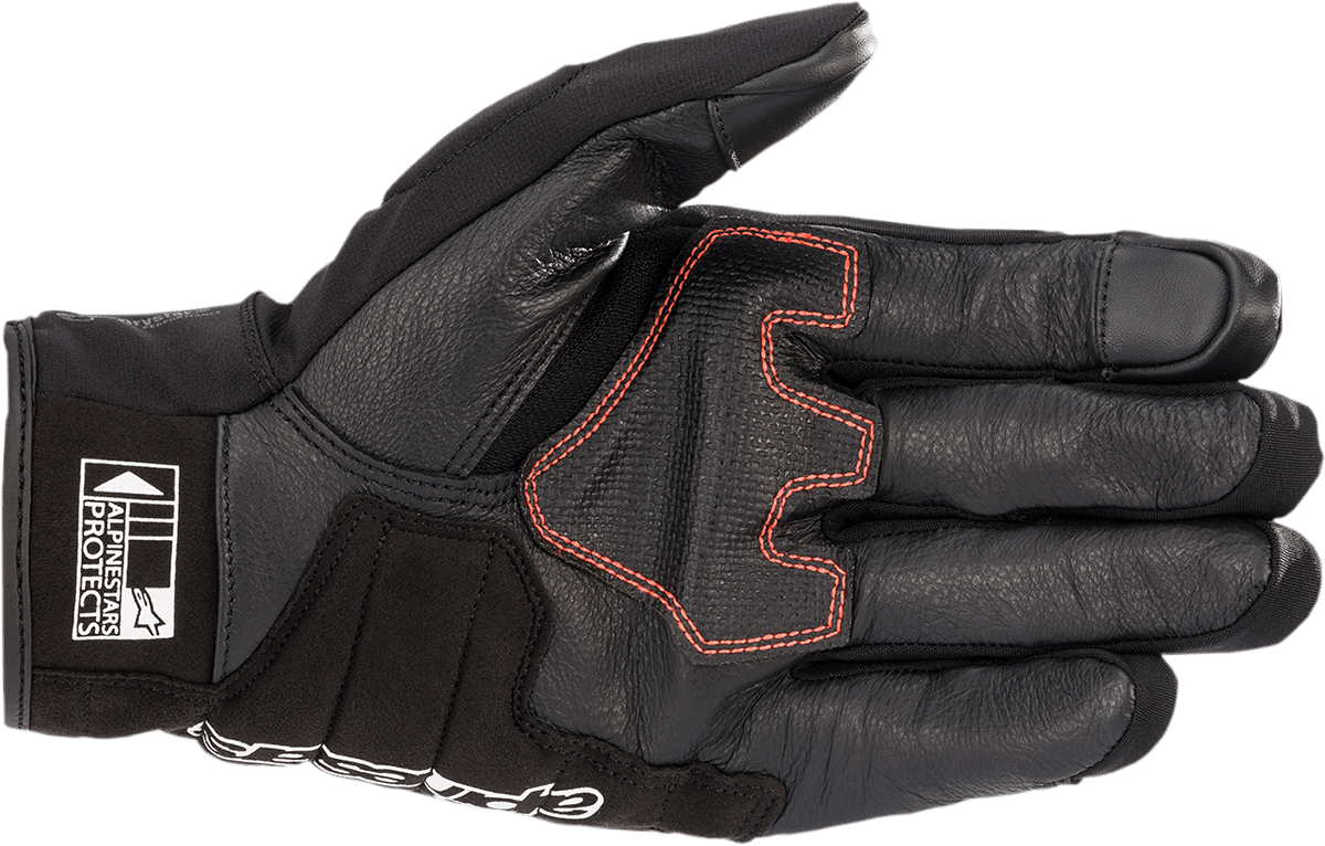 Alpinestars Honda SMX Z Drystar® Gloves - Black/Blue/Bright Red, Size Medium (Part 3527321-1737-M) - Kelly Motorsports