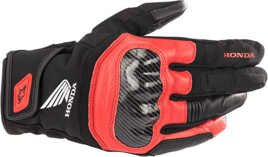 Alpinestars Honda SMX Z Drystar® Gloves - Small Black and Bright Red, Model 3527321-1303-S - Kelly Motorsports