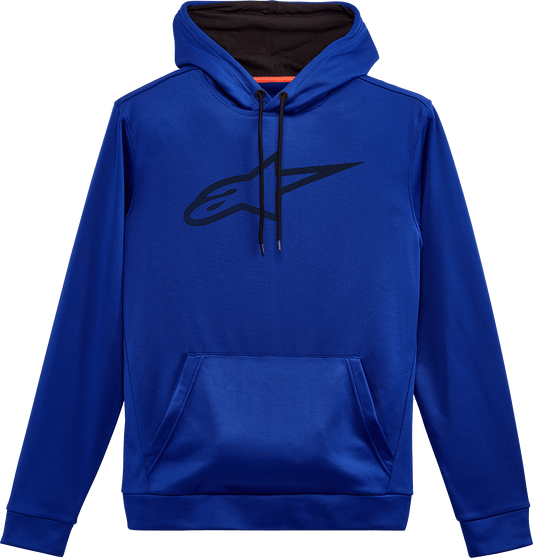 Alpinestars Inception Athletic Hoodie - Royal Blue and Black, XL | Brushed Polyester Fleece - Kelly Motorsports