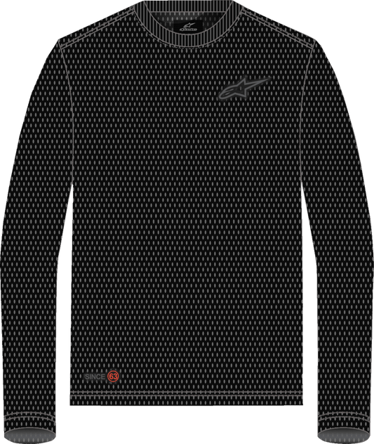 Alpinestars Inclinate Mesh Long-Sleeve T-Shirt in Black - 2XL (Part Number 1214-73500-10-2XL) - Kelly Motorsports