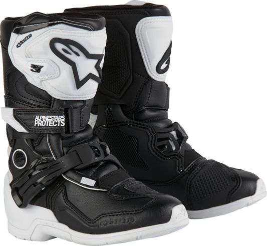 Alpinestars Kids Tech 3S Boots - Black/White US 10 / EU 28, Part Number 2014524 - 21 - 10 - Kelly Motorsports