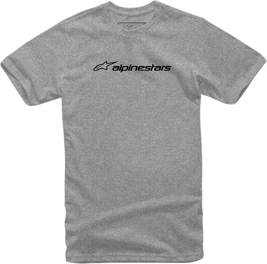 Alpinestars Linear Combo T-Shirt for Men - Heather Gray/Black, 2XL - Part 12137200211262X - Kelly Motorsports