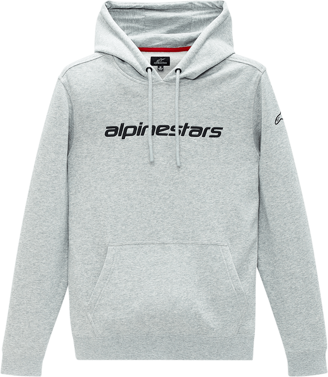Alpinestars Linear Hoodie in Heather Gray/Black - XL (Part 1213516701026XL) - Kelly Motorsports