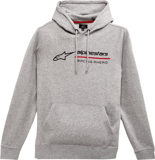 Alpinestars Linear Race Hoodie Heather Gray 2XL - Stylish Racing-Inspired Design and Comfort - Kelly Motorsports