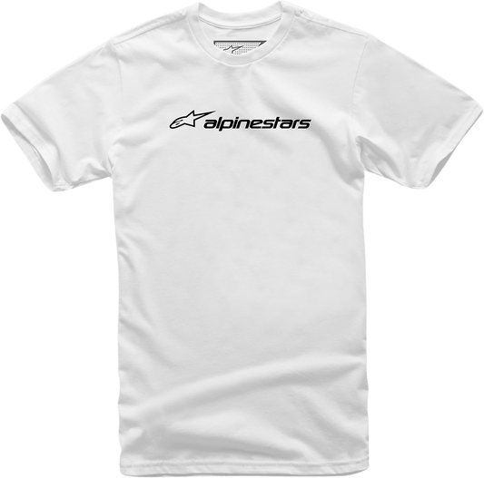 Alpinestars Linear T-Shirt in Heather Gray and White/Black – XL (Part No: 1211720242010XL) - Kelly Motorsports
