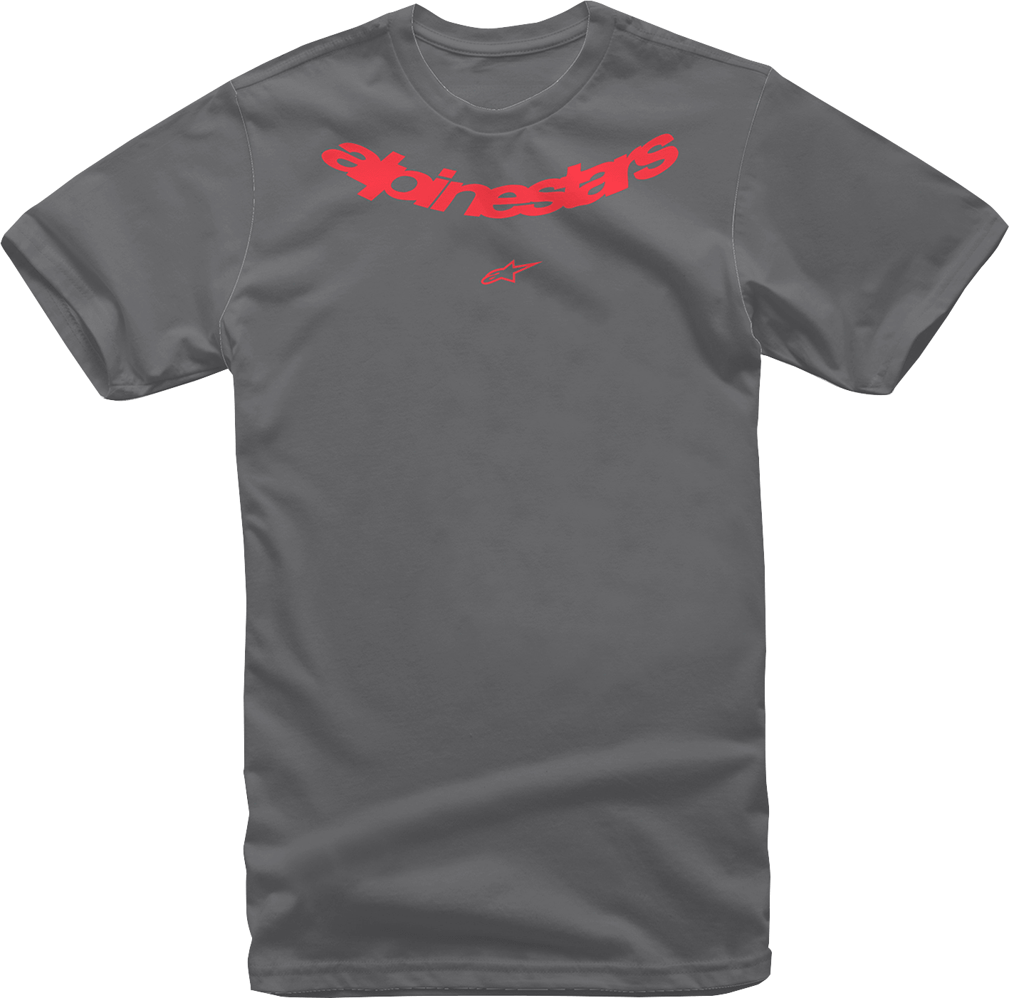 Alpinestars Lurv T-Shirt Charcoal Medium – 100% Combed Cotton, MX-Inspired Logo Graphic - Kelly Motorsports