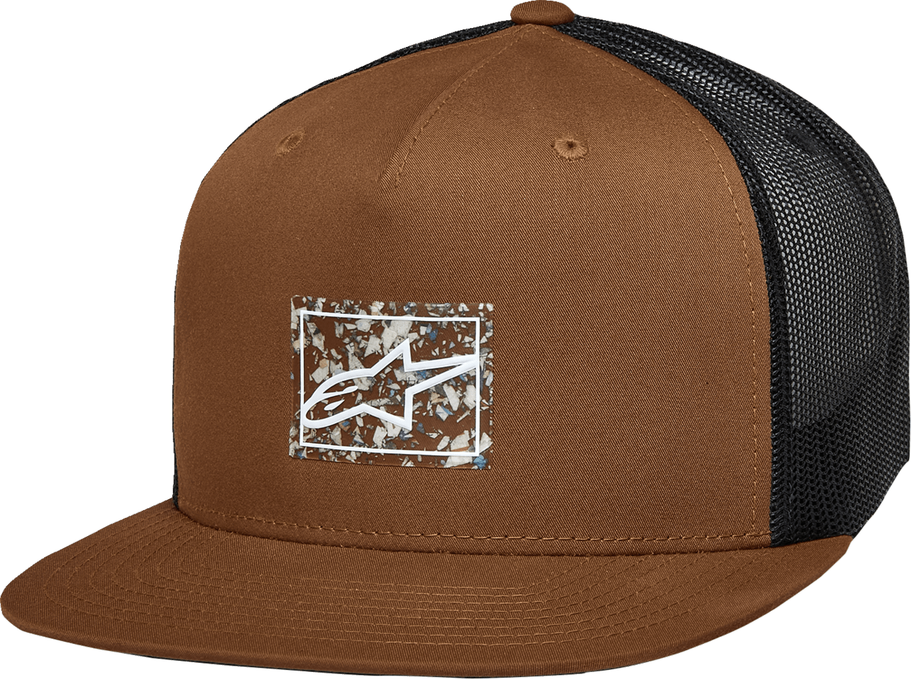 Alpinestars Mackinic Trucker Hat - Brown and Black, One Size - Part 1215-81350-8010-OS - Kelly Motorsports