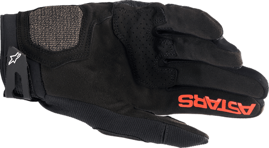Alpinestars Megawatt V2 Off-Road Gloves - Small, Black/Fluo Red, Part 3565023-1030-SM - Kelly Motorsports