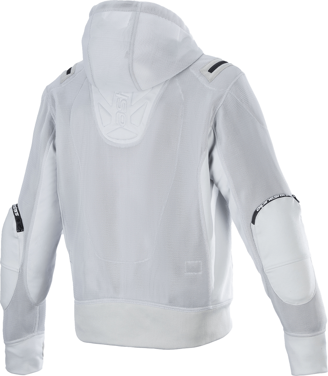 Alpinestars Moflow Air Tech Hoodie Gray 4XL - Lightweight, Ventilated Motorcycle Hoodie with Impact Protection - Kelly Motorsports