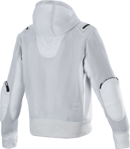 Alpinestars Moflow Air Tech Hoodie Gray 4XL - Lightweight, Ventilated Motorcycle Hoodie with Impact Protection - Kelly Motorsports