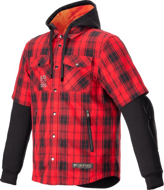 Alpinestars MO.ST.EQ Tartan Jacket Red/Black 4300424-3136 - Kelly Motorsports