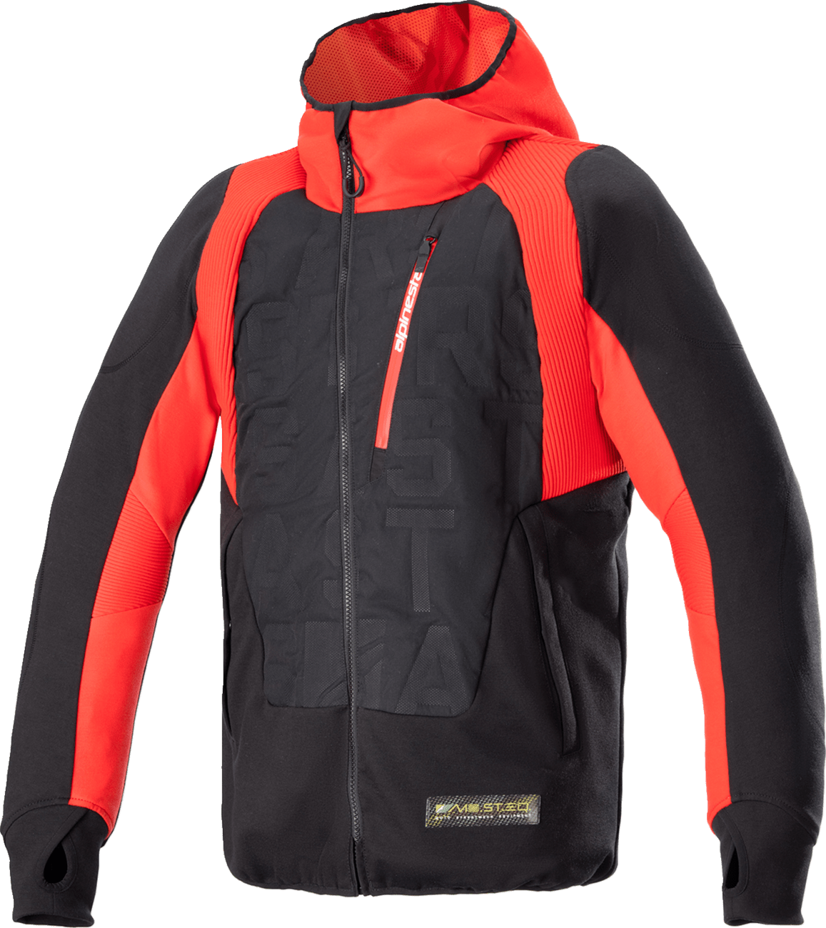 Alpinestars MSE Hybrid Hooded Jacket Black/Red 4201824-1463 - Kelly Motorsports