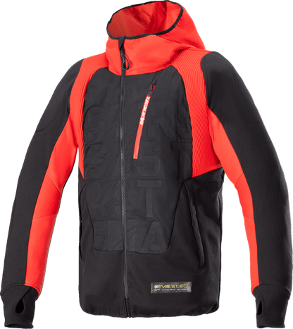 Alpinestars MSE Hybrid Hooded Jacket Black/Red 4201824-1463 - Kelly Motorsports