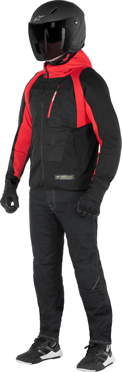 Alpinestars MSE Hybrid Hooded Jacket Black/Red 4201824-1463 - Kelly Motorsports