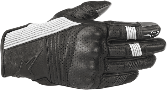 Alpinestars Mustang V2 Gloves - Black/White Medium, Part Number 3566118-12-M - Kelly Motorsports
