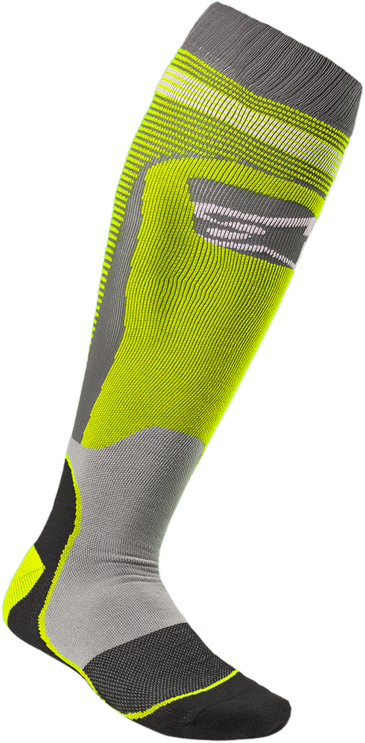 Alpinestars MX Plus-1 Socks Small/Medium - Breathable Off-Road Riding Socks with Reinforced Zones - Kelly Motorsports
