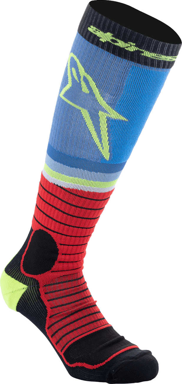 Alpinestars MX Pro Socks - Large, Breathable Off-Road Riding Socks with Reinforced Padding - Kelly Motorsports
